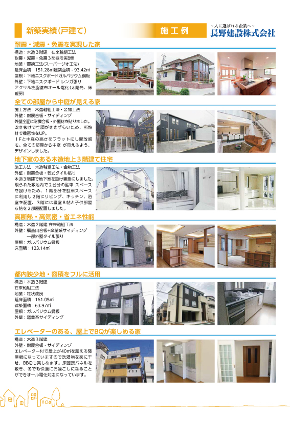 長野建設　施工実績